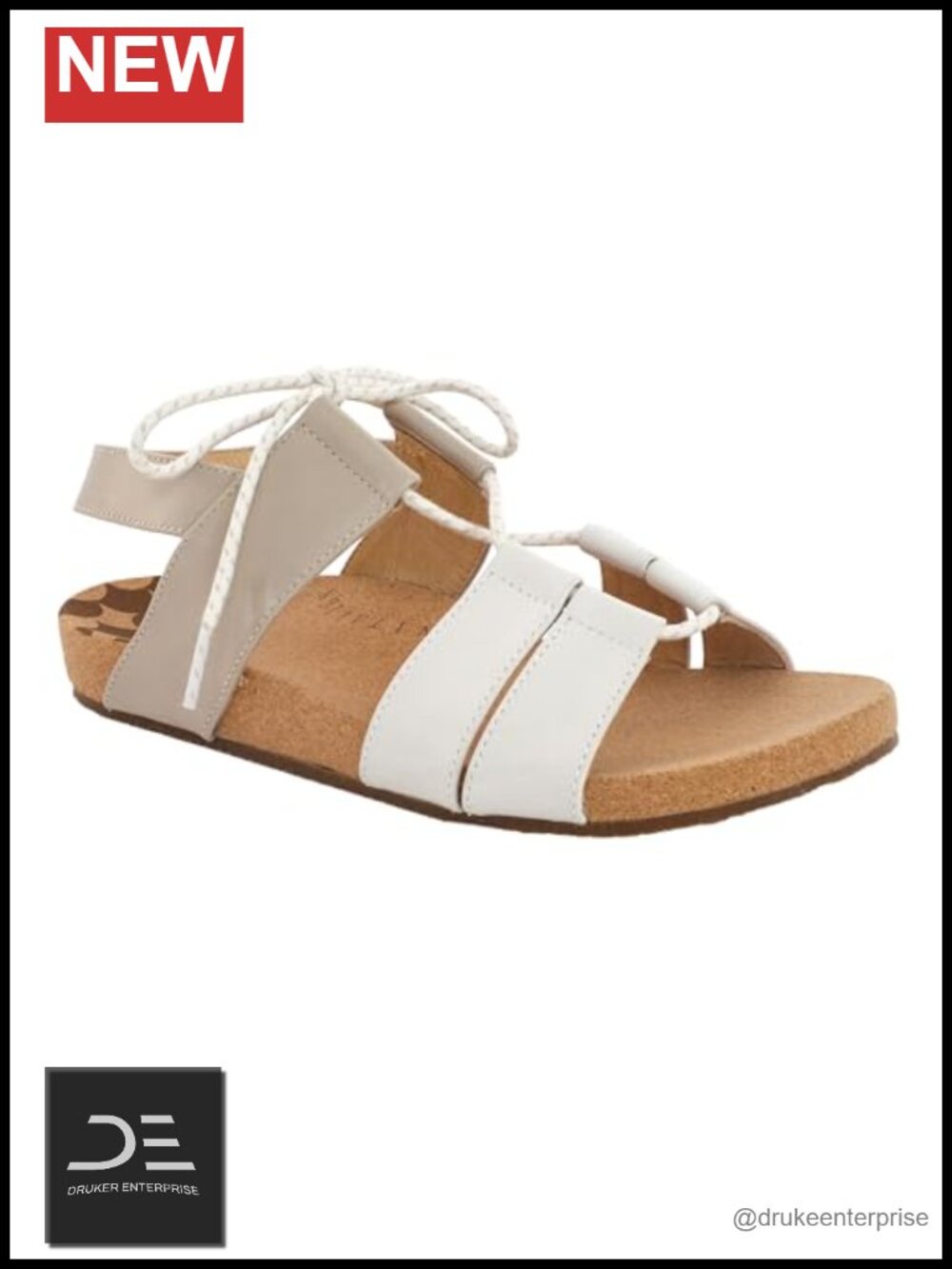 Orthotic Sandals Wedge Heel Lace Up Leather Water Resistant